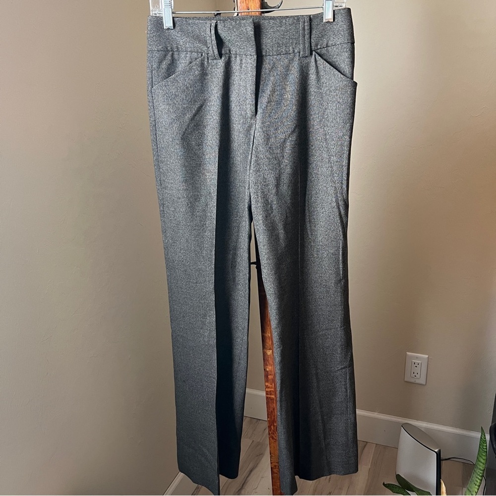 Antonio Melani Trouser Pant Slacks Work Career Tweed Gray Brown Size 2